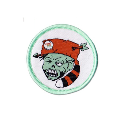 Sắt hợp nhất trên bản vá logo công ty cho quần áo Chất liệu Rayon OEM