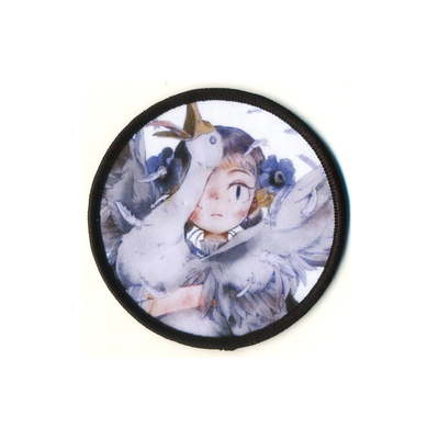 Nhân vật Phim hoạt hình 3D Puff Vá In ấn Chất liệu polyester thêu hợp nhất
