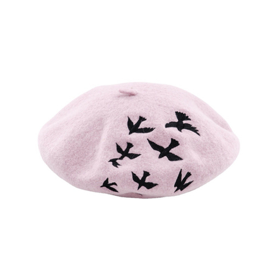 Polyester Len Beret Cap Mũ Rắn Màu cho Phụ nữ Halloween