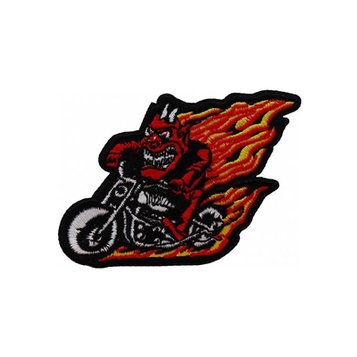 Bản vá lỗi Biker thêu polyester môi trường để trang trí áo phông